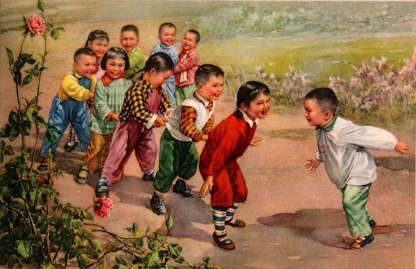 南宫28打弹子、滚铁环、跳绳……1950年代美术创作中的儿童游戏(图4)