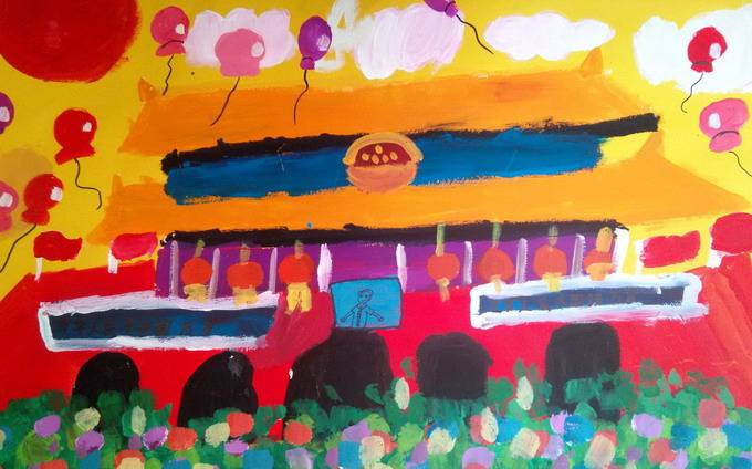 南宫28儿童国庆绘画：欢乐色彩与创意无限！(图1)