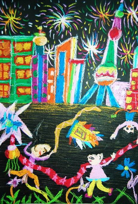 南宫28儿童国庆绘画：欢乐色彩与创意无限！(图3)