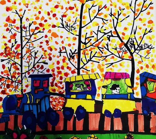 创意儿童画赏析：孩子笔下的秋天如此美丽！南宫28(图7)