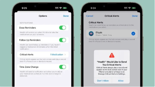 南宫28官方入口：苹果iOS 17健康应用更新：后续提醒可设为关键警报(图1)