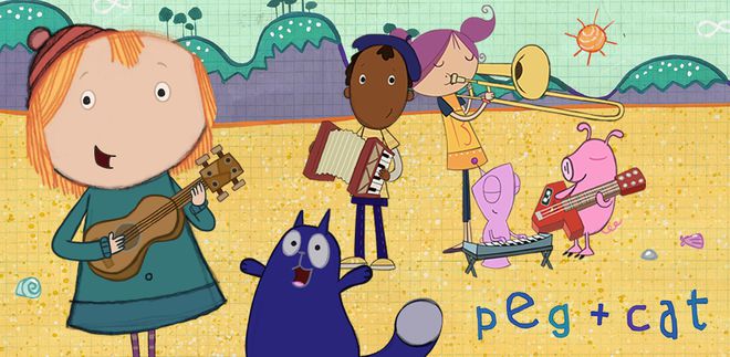 南宫28官网登陆：免费领丨幼儿英语数学启蒙动画片《佩格和小猫Peg+Cat》培养数学与思维！(图1)
